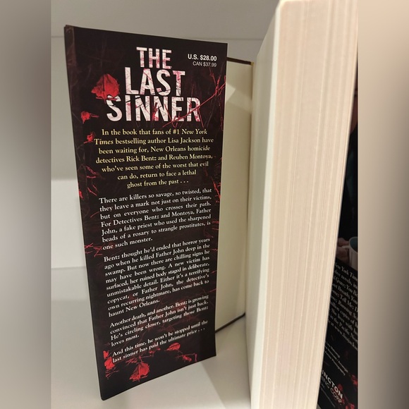 The Last Sinner - Lisa Jackson | Hardcover Book - Picture 2 of 2